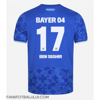Bayer Leverkusen Eliesse Ben Seghir #17 Tricou Fotbal Replică 2025-26 Barbati Treilea